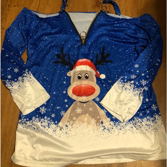 Brand New Reindeer Top Size Medium - Picture 1 of 6